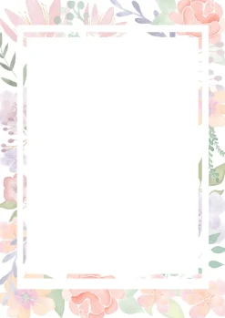 Koristepaperi Flora A4/5ark 120g