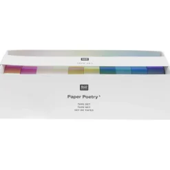 RICO Design Koristeteippi 10 kpl Rainbow hohto* Kortit Ja Paketointi|Kortit Ja Paketointi