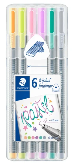 Staedtler Kuitukärkikynä 6 kpl triplus pastellivärit* Kirjoitus- Ja Muistiinpanovälineet|Tuunaa Kalenterisi