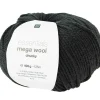 Suomalainen.com Lanka Mega Wool Chunky 100g black musta Rico Design* Askartelu|Neulominen Ja Virkkaus