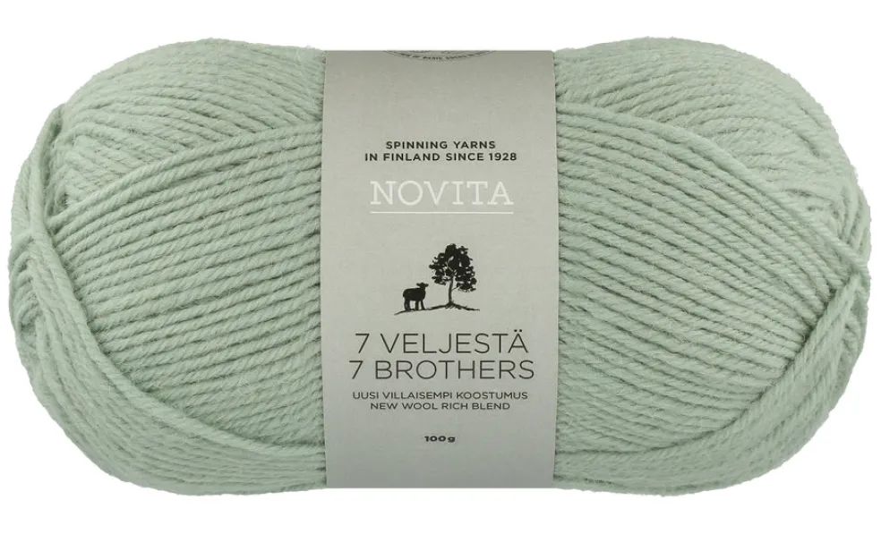Lanka Novita 7 Veljestä 100g 305 kaaliperhonen