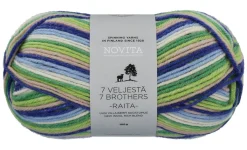 Novita Oy Lanka Novita 7 veljestä raita 100g 975 suomikaari* Askartelu|Uutta Käsitöihin, Käsityökirjauutuudet