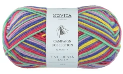 Novita Oy Lanka Novita 7 Veljestä Raita 100 g 978 riemukaari* Novita Langat Ja Käsityötarvikkeet|Langat