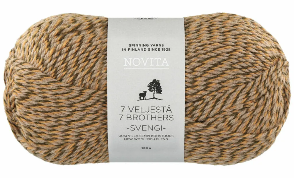 Novita Oy Lanka Novita 7 Veljestä Svengi 100g 8161 toffee* Askartelu|Novita Langat Ja Käsityötarvikkeet