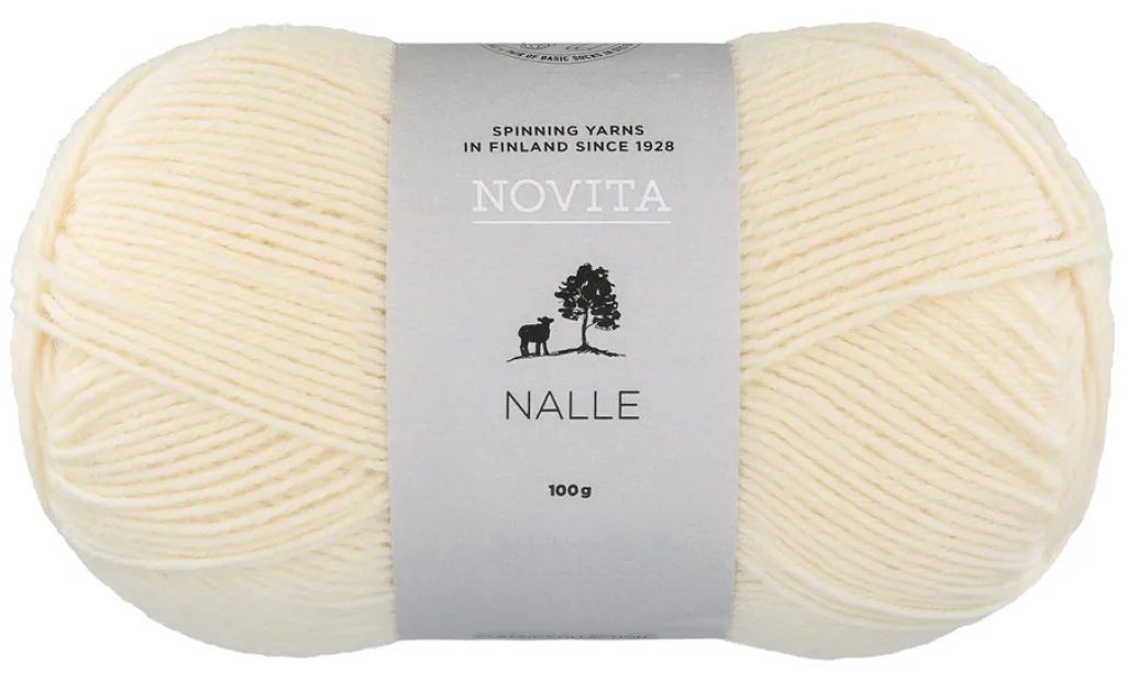 Novita Oy Lanka Novita Nalle 100g 010 luonnonvalkoinen* Askartelu|Novita Langat Ja Käsityötarvikkeet
