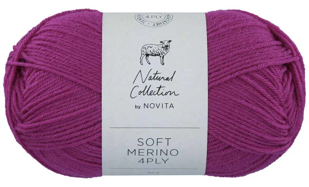 Novita Oy Lanka Novita Soft Merino 4 PLY 50 g 780 neilikka* Askartelu|Novita Langat Ja Käsityötarvikkeet