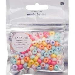 Suomalainen.com Lasihelmet 8 x 5,5 mm pastelliliitu Rico Design* Muut Askartelutarvikkeet