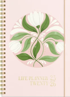 Burde Life Planner Pink 2025-2026 (lukuvuosikalenteri)* Kalenterit|Opiskelutarvikkeet