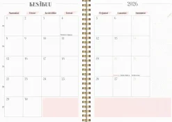 Burde Life Planner Pink 2025-2026 (lukuvuosikalenteri)* Kalenterit|Opiskelutarvikkeet