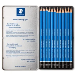 Staedtler Lyijykynä 12 kpl Mars Lumograph* Kirjoitus- Ja Muistiinpanovälineet|Opiskelutarvikkeet