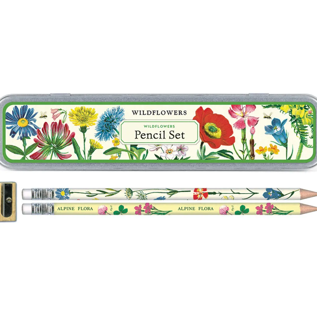 Cavallini Papers & Co., INC. Lyijykynäsetti Wildflowers Cavallini* Kirjoitus- Ja Muistiinpanovälineet|Opiskelutarvikkeet