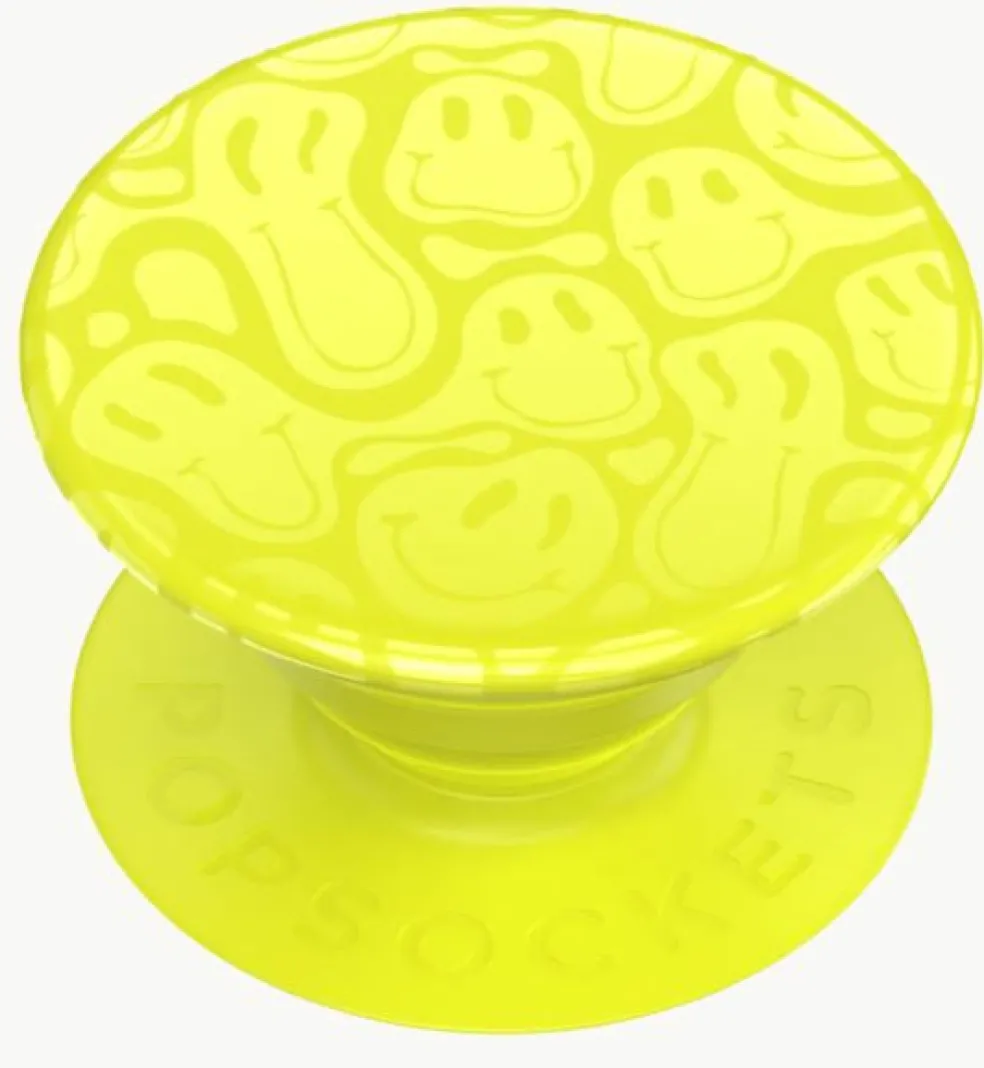Älypuhelimen pidike Neon Smiley Melt PopSocket