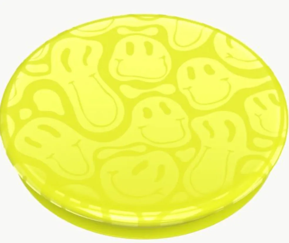 Älypuhelimen pidike Neon Smiley Melt PopSocket