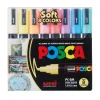 UNI Mitsubishi Maalikynä 8 kpl Posca 5M pastellivärit* Muut Askartelutarvikkeet|Askartelu