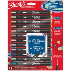 Newell Brands Maalikynä 12 kpl Sharpie Earth tones* Uutuustuotteet|Askartelu