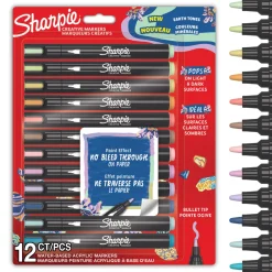 Newell Brands Maalikynä 12 kpl Sharpie Earth tones* Uutuustuotteet|Askartelu