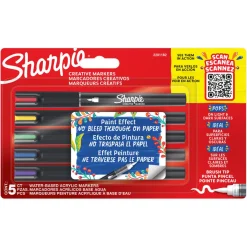 Newell Brands Maalikynä sivellinkärjellä 5 kpl Sharpie* Lahjaideat Kaverisynttäreille|Askartelu