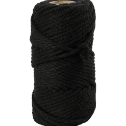 Suomalainen.com Makrameenyöri 4mm/55m musta 330g* Makramee