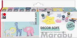 Marabu Decor Soft Starter Kit 6x15ml +sivellin* Muut Askartelutarvikkeet