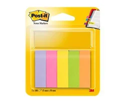 Merkkauslappu 15x50mm neonvärit Post-It