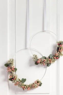 Folia Metallirengas 2 kpl 25cm ja 30 cm valkoinen* Askartelu|Makramee