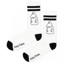 Oy Bisly Ltd Miesten retrosukat Mörkö valkoinen-musta NordicBuddies* Laukut Ja Asusteet
