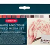 Mixed media-setti Derwent Shade and Tone Mixed Media Set