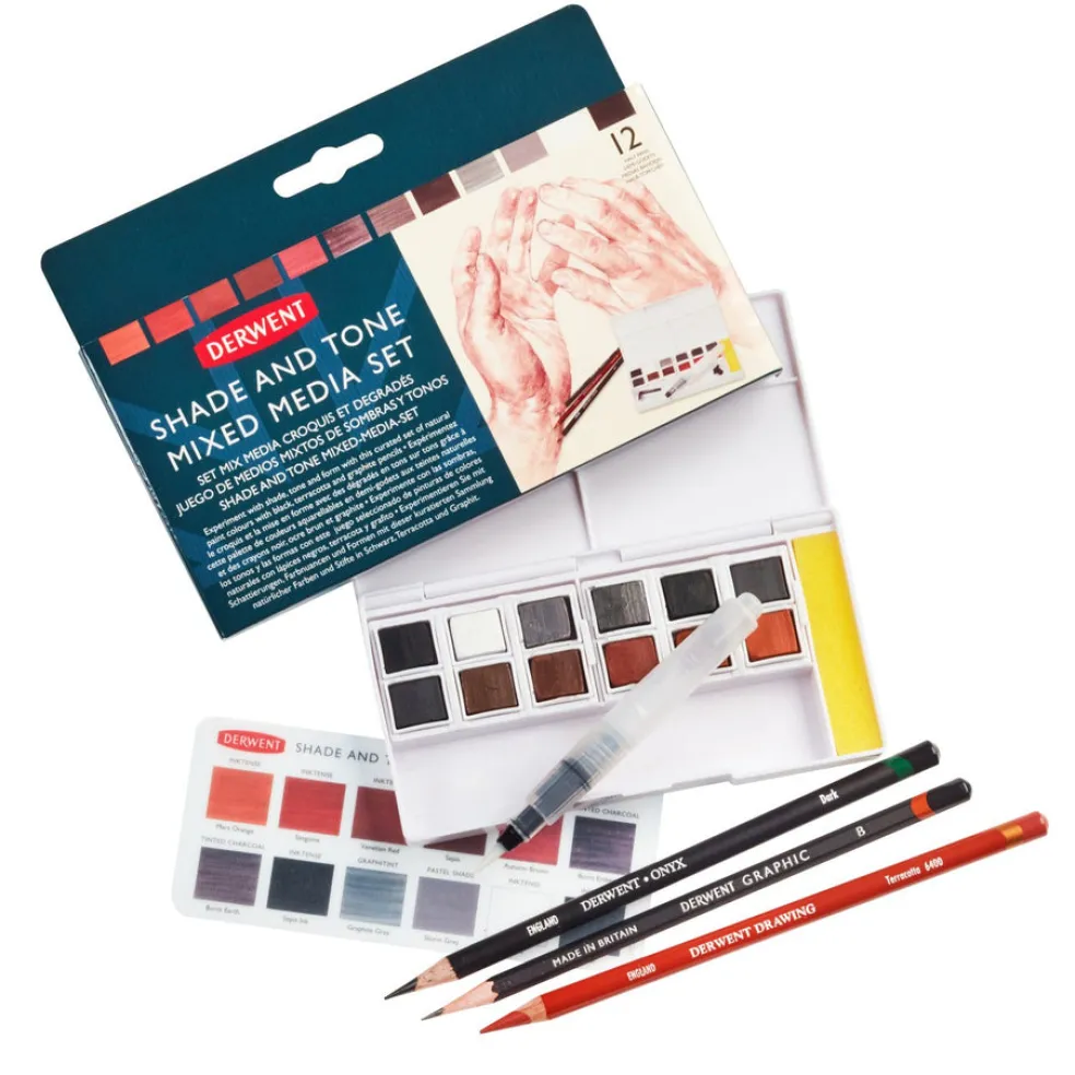 Mixed media-setti Derwent Shade and Tone Mixed Media Set