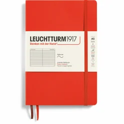 Concess Nordic Ab Muistikirja A5 Leuchtturm1917 Soft Ruled Lobster, pehmeäkantinen viivallinen* Leuchtturm1917 -Muistikirjat