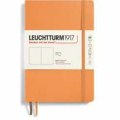 Concess Nordic Ab Muistikirja A5 Leuchtturm1917 Soft Plain Apricot, pehmeäkantinen blanco* Leuchtturm1917 -Muistikirjat