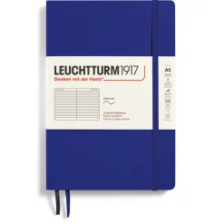 Muistikirja A5 Leuchtturm1917 Soft Ruled Ink, pehmeäkantinen viivallinen