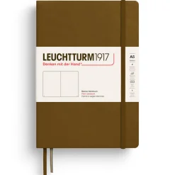 Suomalainen.com Muistikirja A5 Leuchtturm1917 Hard Spice Brown plain, kovakantinen blanco* Päiväkirjat Ja Ystäväkirjat|Leuchtturm1917 -Muistikirjat