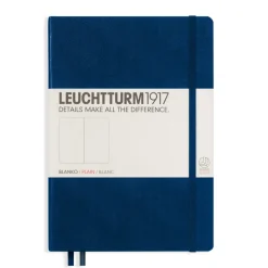 Suomalainen.com Muistikirja A5 Leuchtturm1917 Hard Navy plain, kovakantinen blanco* Opiskelutarvikkeet|Päiväkirjat Ja Ystäväkirjat