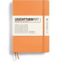 Concess Nordic Ab Muistikirja A5 Leuchtturm1917 Hard Ruled Apricot, kovakantinen viivallinen* Leuchtturm1917 -Muistikirjat