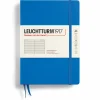 Concess Nordic Ab Muistikirja A5 Leuchtturm1917 Hard Ruled Sky, kovakantinen viivallinen* Leuchtturm1917 -Muistikirjat