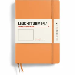 Concess Nordic Ab Muistikirja A5 Leuchtturm1917 Hard Plain Apricot, kovakantinen blanco* Leuchtturm1917 -Muistikirjat