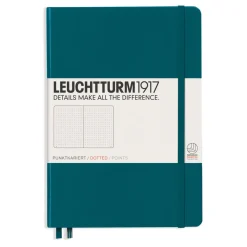 Suomalainen.com Muistikirja A5/251 sivua Leuchtturm1917 Dotted Hard Pacific green, pistesivut* Opiskelutarvikkeet|Päiväkirjat Ja Ystäväkirjat