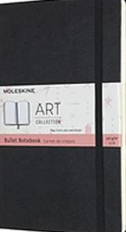 Suomalainen.com Muistikirja Moleskine Art Bullet Notebook Large Black 13x21cm, pistesivut musta* Opiskelutarvikkeet|Päiväkirjat Ja Ystäväkirjat