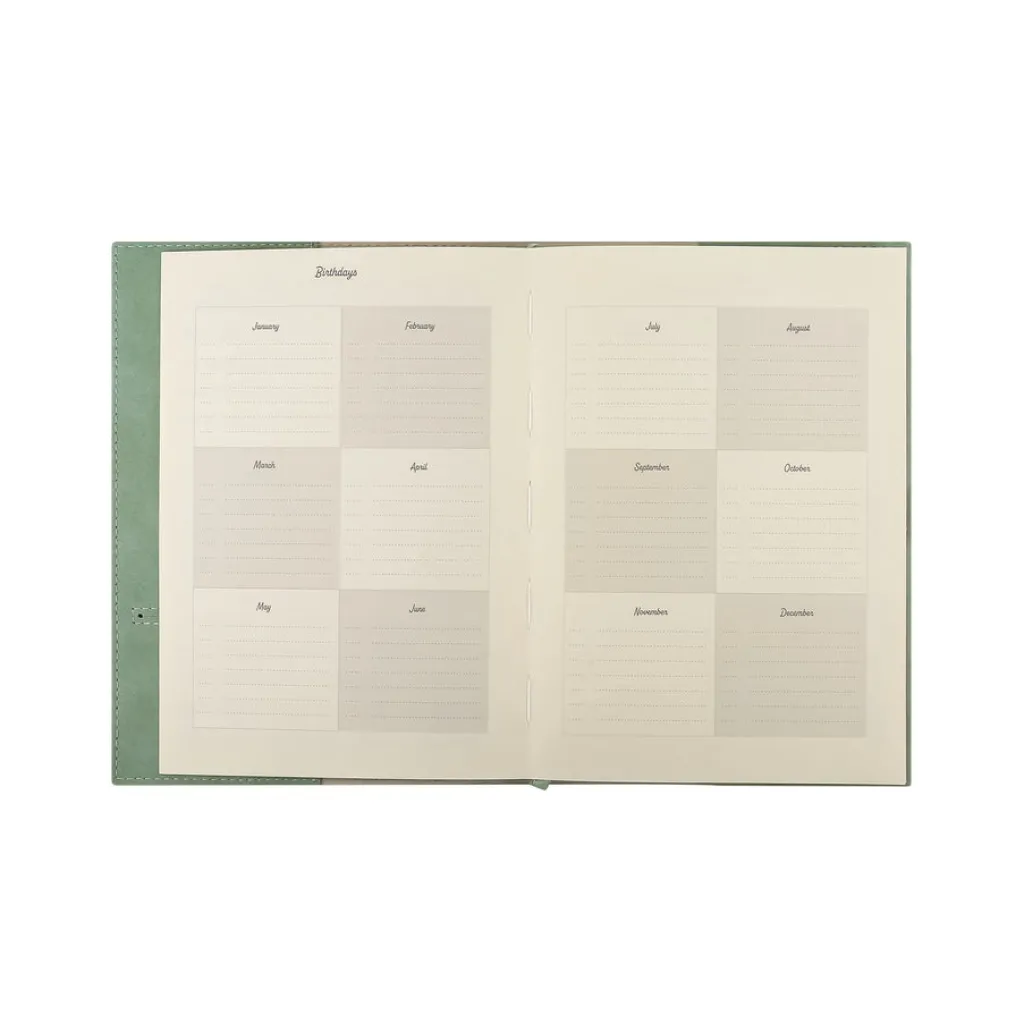 Victoria Paper Products Ltd. Muistikirja nappikiinnityksellä, vihreä Victorias journals* Päiväkirjat Ja Ystäväkirjat