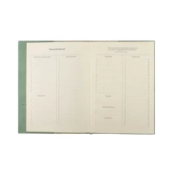 Victoria Paper Products Ltd. Muistikirja nappikiinnityksellä, vihreä Victorias journals* Päiväkirjat Ja Ystäväkirjat