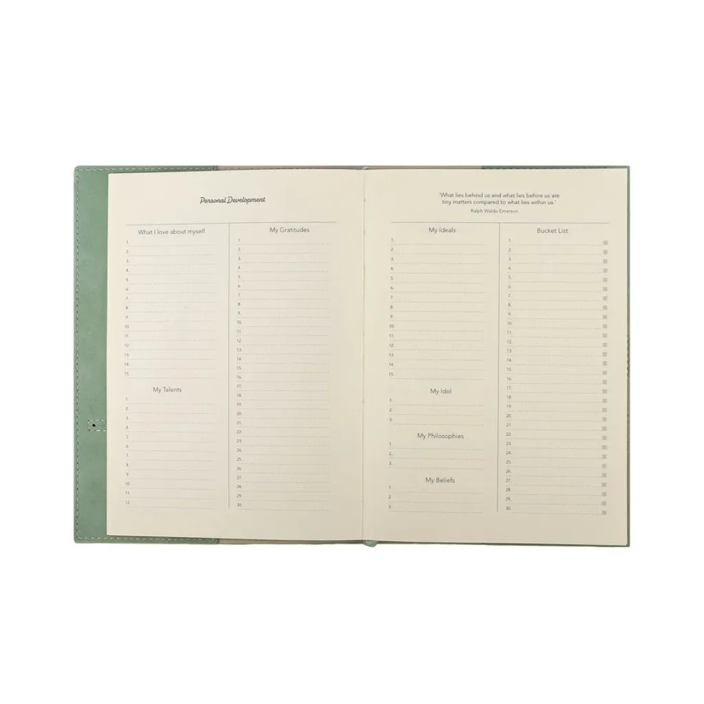 Victoria Paper Products Ltd. Muistikirja nappikiinnityksellä, vihreä Victorias journals* Päiväkirjat Ja Ystäväkirjat