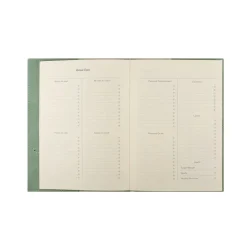 Victoria Paper Products Ltd. Muistikirja nappikiinnityksellä, vihreä Victorias journals* Päiväkirjat Ja Ystäväkirjat