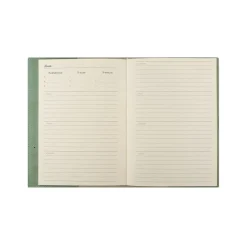Victoria Paper Products Ltd. Muistikirja nappikiinnityksellä, vihreä Victorias journals* Päiväkirjat Ja Ystäväkirjat