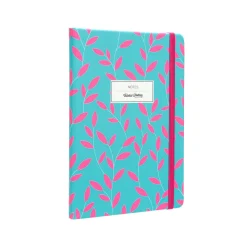 Victoria Paper Products Limited Muistikirja Victorias Journals 14x20cm/192s pistesivut, kovakantinen turkoosi-pinkki* Opiskelutarvikkeet