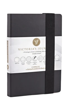 Suomalainen.com Muistikirja 14x21 cm musta Victorias Journals Copelle pistesivut* Opiskelutarvikkeet|Päiväkirjat Ja Ystäväkirjat