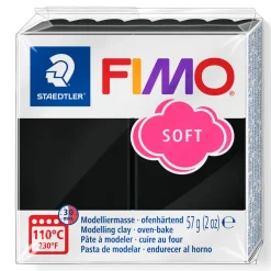 Staedtler Muovailumassa Fimo Soft 9 black* Muut Askartelutarvikkeet|Askartelu