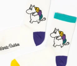 Oy Bisly Ltd Naisten retrosukat valkoinen Muumipeikko NordicBuddies* Laukut Ja Asusteet