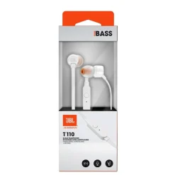 Nappikuulokkeet JBL T110 valkoinen