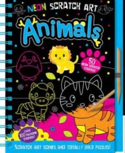 Gemini Books Group Ltd Neon Scratch Art Animals* Puuha, Väritys Ja Askartelu