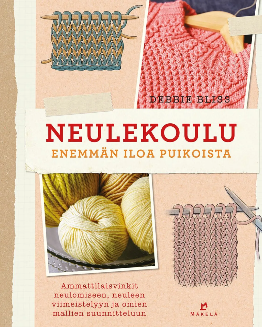 Kustannus-Mäkelä Neulekoulu* Neulontakirjat|Neulontakirjat